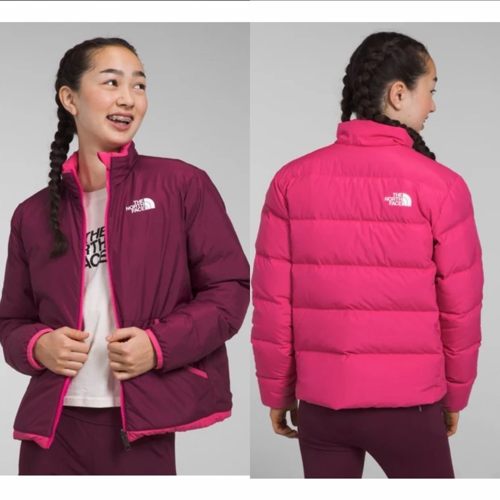 NWT THE NORTH FACE Teen Reversible North Down Jacket Size Small